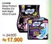 Promo Harga CHARM Sleep Protect Plus Panties/CHARM Safe Night   - Indomaret