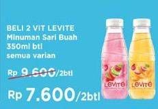 Promo Harga VIT LEVITE Minuman Sari Buah All Variants per 2 botol 350 ml - Indomaret