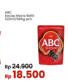 Promo Harga ABC Kecap Manis 520 ml - Indomaret