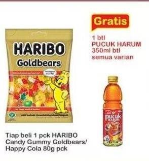 Promo Harga Haribo Candy Gummy Gold Bears, Happy Cola 80 gr - Indomaret