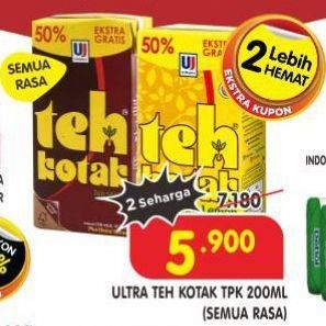 Promo Harga Ultra Teh Kotak All Variants 300 ml - Superindo