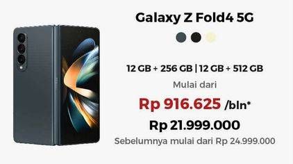 Promo Harga Samsung Galaxy Z Fold4 12GB + 256GB, 12GB + 512GB  - Erafone