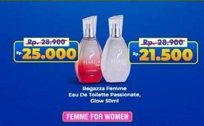 Promo Harga Regazza Eau De Toilette White Glow 50 ml - Alfamart