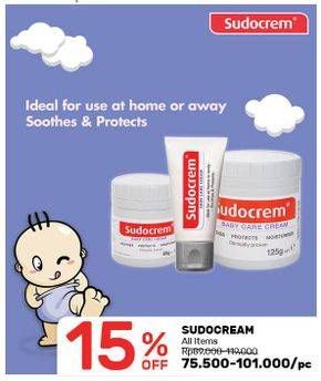 Promo Harga SUDOCREAM Baby Care Cream All Variants  - Guardian