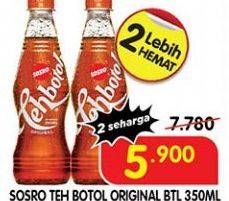 Promo Harga SOSRO Teh Botol Original 350 ml - Superindo