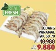 Promo Harga Udang Vanamae AK60-70 per 100 gr - LotteMart