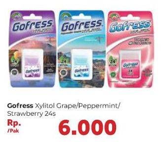 Promo Harga GO FRESS Refreshing Oral Care Strips Peppermint, Strawberry, Grape 24 pcs - Carrefour