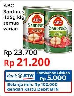 Promo Harga ABC Sardines All Variants 425 gr - Indomaret