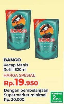 Promo Harga BANGO Kecap Manis 520 ml - Yogya