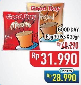 Promo Harga Good Day Instant Coffee 3 in 1 per 30 sachet 20 gr - Hypermart