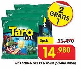 Promo Harga TARO Net All Variants per 3 bungkus 65 gr - Superindo