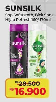 SUNSILK Shampoo Soft&smooth, Black Shine, Hijab Refresh 160/170ml