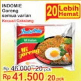 Promo Harga Indomie Mi Goreng Kecuali Cakalang 82 gr - Indomaret