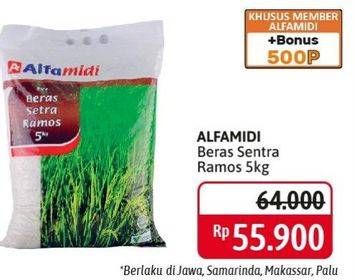 Promo Harga Alfamidi Beras Setra Ramos 5000 gr - Alfamidi