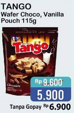 Promo Harga TANGO Wafer Chocolate, Vanilla 115 gr - Alfamart