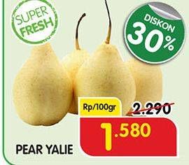 Promo Harga Pear Ya Lie per 100 gr - Superindo