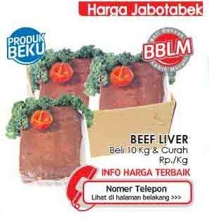 Promo Harga Beef Liver (Hati Sapi) per 10 kg - LotteMart