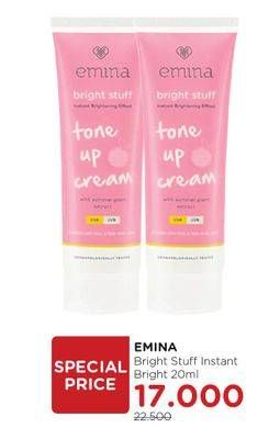 Promo Harga EMINA Bright Stuff Tone Up Cream 20 ml - Watsons