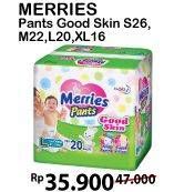 Promo Harga MERRIES Pants Good Skin S26, M22, L20, XL16  - Alfamart