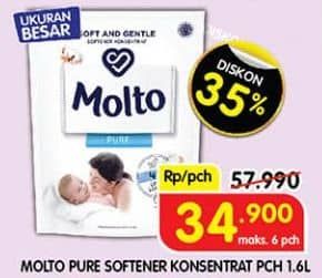 Promo Harga Molto Softener Ultra Pure 1600 ml - Superindo