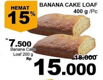 Promo Harga Banana Cake Loaf 400 gr - Giant