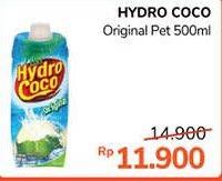 Promo Harga HYDRO COCO Minuman Kelapa Original 500 ml - Alfamidi