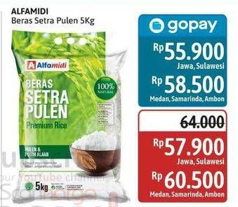 Promo Harga Alfamidi Beras Setra Pulen 5000 gr - Alfamidi