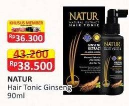 Promo Harga Natur Hair Tonic Gingseng 90 ml - Alfamart