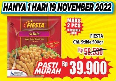 Promo Harga Fiesta Naget Stikie 500 gr - Hypermart