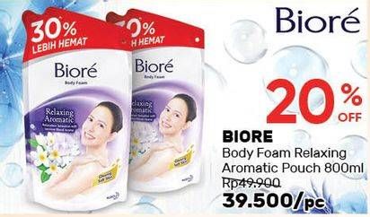 Promo Harga BIORE Body Foam Beauty Relaxing Aromatic 800 ml - Guardian