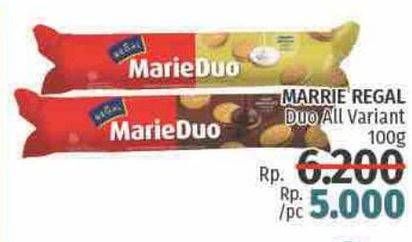 Promo Harga REGAL Marie Duo All Variants 100 gr - LotteMart