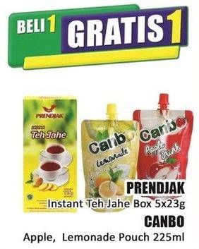 Promo Harga Prendjak Instant Jahe Box 5x23g / Canbo Apple, Lemonade Pouch 225ml  - Hari Hari