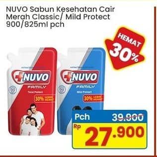 Promo Harga Nuvo Body Wash Classic, Mild Protect 825 ml - Indomaret