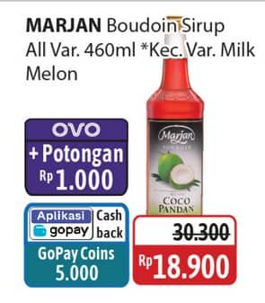 Marjan Syrup with Milk