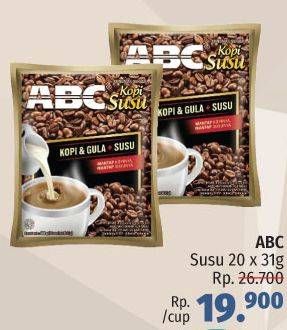 Promo Harga ABC Kopi per 20 sachet 31 gr - LotteMart