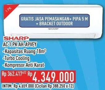 Promo Harga Sharp AH-A9VEY - AC 1PK  - Hypermart