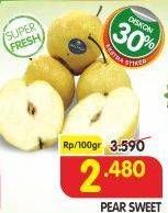 Promo Harga Pear Sweet per 100 gr - Superindo