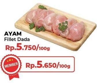 Promo Harga Ayam Fillet Dada per 100 gr - Yogya