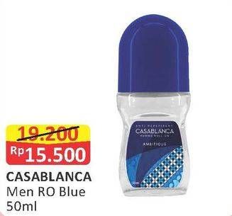 Promo Harga CASABLANCA Men Roll On Blue 50 ml - Alfamart