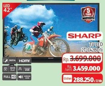 Promo Harga SHARP 2T-C42BD1i | LED TV 42"  - Lotte Grosir