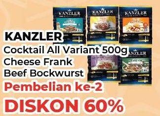 KANZLER Cocktail/KANZLER Cheese Frankfurter/KANZLER Bockwurst