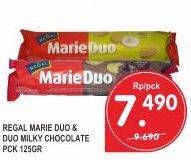 Promo Harga REGAL Marie Duo Coklat, Vanilla 125 gr - Superindo