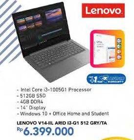 Promo Harga LENOVO V14-IIL | Notebook 14 inch 4GB DDR4/ 512GB SSD  - Carrefour
