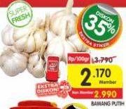 Promo Harga Bawang Putih per 100 gr - Superindo