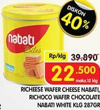 Promo Harga Nabati Bites Richeese, Richoco, White 287 gr - Superindo