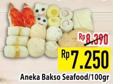 Promo Harga Aneka Bakso Seafood per 100 gr - Hypermart