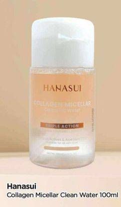 Promo Harga Hanasui Collagen Micellar Cleansing Water 100 ml - TIP TOP
