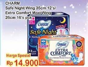 Promo Harga Safe Night Wing 35cm 12s/ Extra Maxi 26cm 16s  - Indomaret