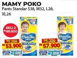 Promo Harga Mamy Poko Pants Xtra Kering XL26 26 pcs - Alfamart