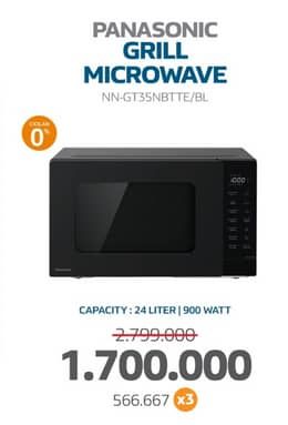 Promo Harga Panasonic Grill NN-GT35NBTTE - Microwave  - Electronic City